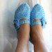 FREE SHiPPiNG Blue Healthy Booties Home slippers Dance classic yoga sexy hygienic light Naturel Silk cashmire crochet