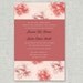 Cute pink and red peony custom invitation
