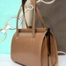 Madmen vintage 50s/60s Apricot Faux Reptile Handbag Gorgeous