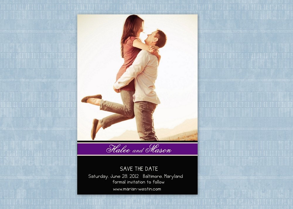 Personalized photo save the date