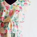 pastel floral dress / 80s vintage / pretty springtime fashion