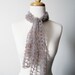 Impressionist Mini Scarf / Alice Band / Scarflette in Faux Mohair - Vegan Friendly and Featherlight