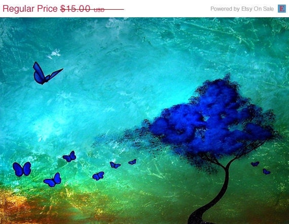 SALE - Fantasy Art Print  by Jaime Best - The Butterfly Tree