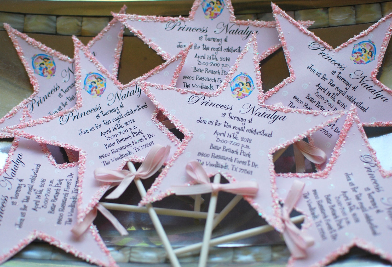 Princess Birthday Wand Invitation