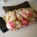Vintage inspired romantic purse with flowers french vintage