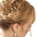 Buy 1 get 1 sale -Grecian flowers hair comb - gold plated floral hair piece