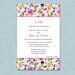 Spring floral rehearsal dinner or event invitation-custom graphic design