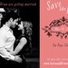 Vintage romantic photo save the date graphic design