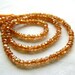 Mandarin Mystic Quartz Rondelles, 14 inch FULL strand, 3.5mm (228k27)