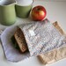 pair of reusable, lined sandwich bags in blue & gold