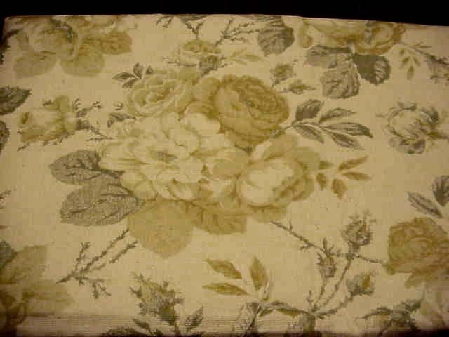 Destash NEW WAVERLY Fabric beige with tan roses Chabby Chic