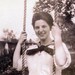 vintage photo 1919 Young Lady in Swing