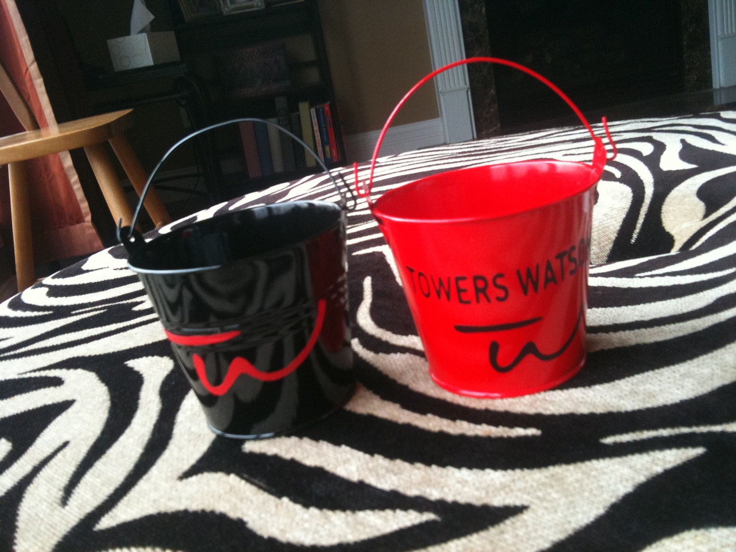 Corporate or Business Party and Banquet Favor Buckets with Your Choice of Logo, Bucket Style 1