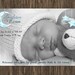 Sweet custom baby photo or birth announcement graphic for diy printing moon and stars