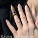 Jeweled Finger Nail Armor Ring with chains