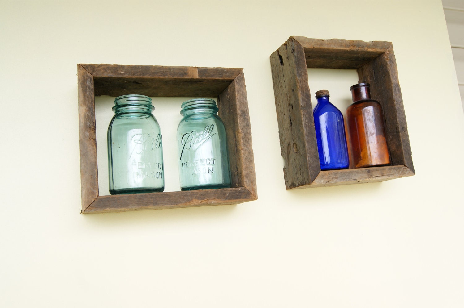 Reclaimed Rustic Wood Shadow Boxes
