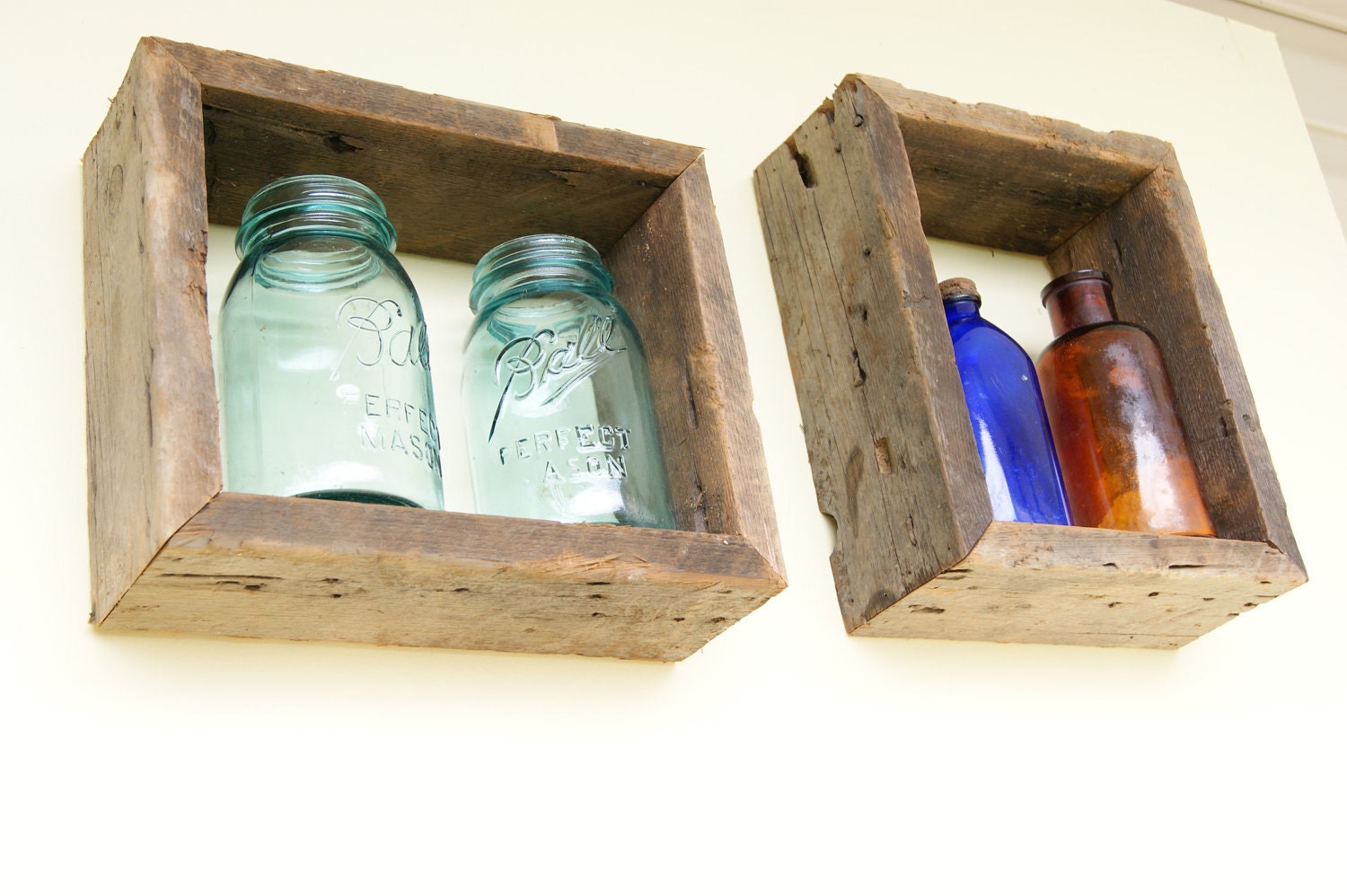 Reclaimed Rustic Wood Shadow Boxes