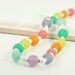 Spring Fashion Rainbow Pastel Necklace Red Orange Yellow Green Blue Indigo Violet White Jewelry