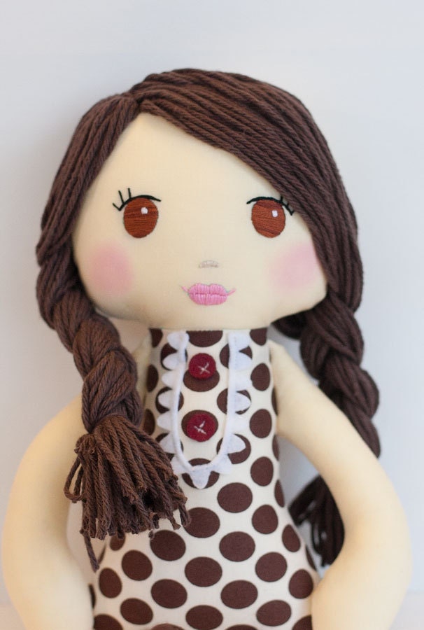 Handmade Custom Cloth Doll- Abby