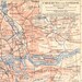1897 Antique Map of London and its Surroundings