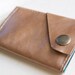 Leather Wallet aka The Dave in Elephant Grey