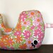 narwhal plush pillow, whale,  stuffed animal- 5 orange potatoes