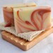 Peppermint Swirl Handmade Organic Soap, Cold Process Olive Oil Soap