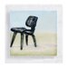 Eames Low Wood Chair on 5x5 Canvas Print  Block - Chair Of The Century -  Designer Furniture Still Life - Wall Art - Home Decor