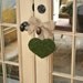 Valentines Day Moss Covered 6 inch Heart  Door Wreath with Burlap Ribbon