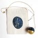 Constellation necklace - night sky - stars - gold dipped - astrology print - gift set - zodiac - navy black gold white - charity