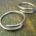 12g silver coil earrings