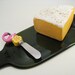 Recycled Wine Bottle Cheese Board With Flamingo Spreader