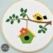 Bird on a Branch Cross Stitch Pattern Download, sent by email