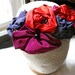 Red Rose Headpiece with Birdcage Veil