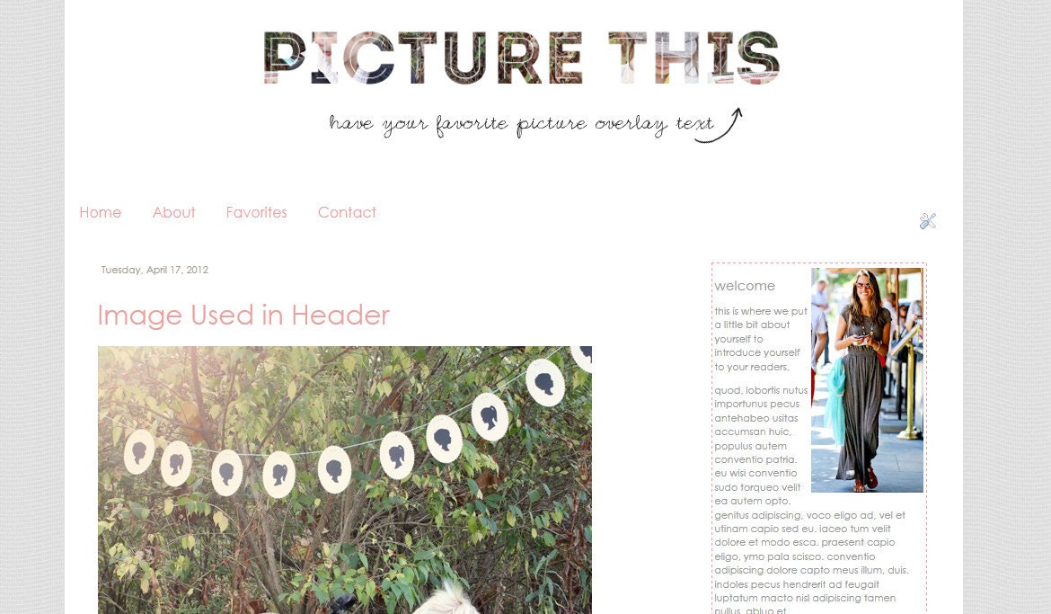 Picture This - Blogger Template
