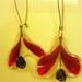 Earrings from true red tulip. Nickel-free jewelry.