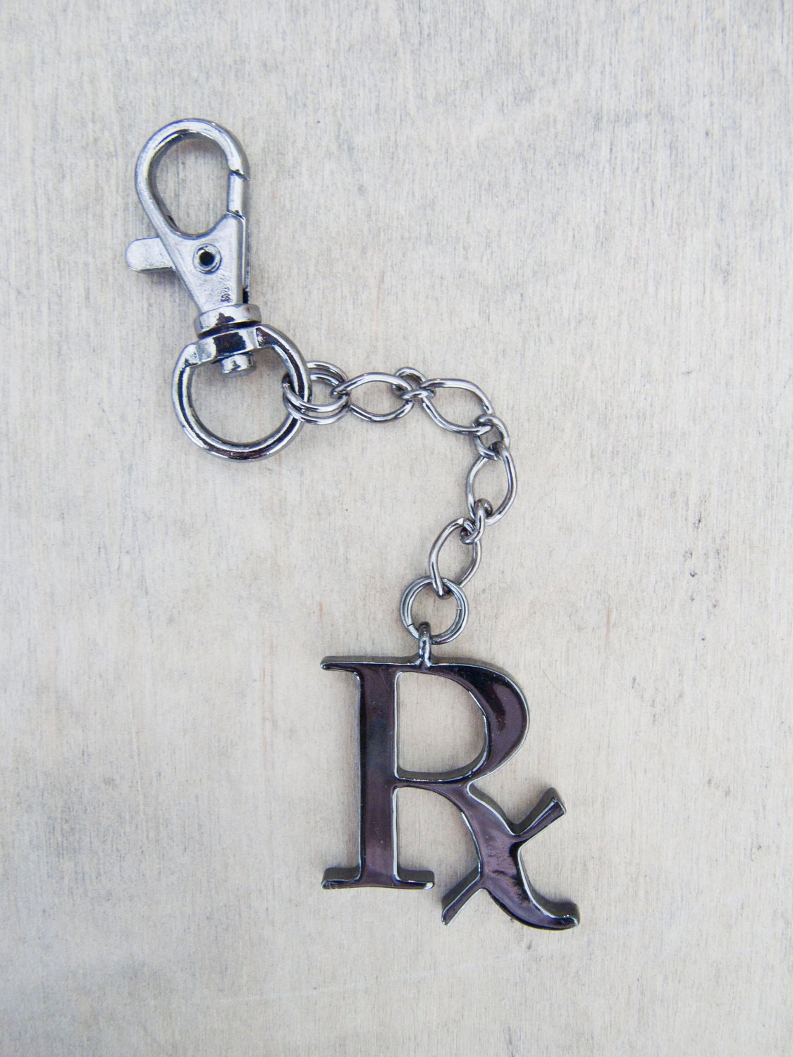 Hematite Rx Keychain