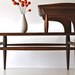 Mid Century wood side table two tiered