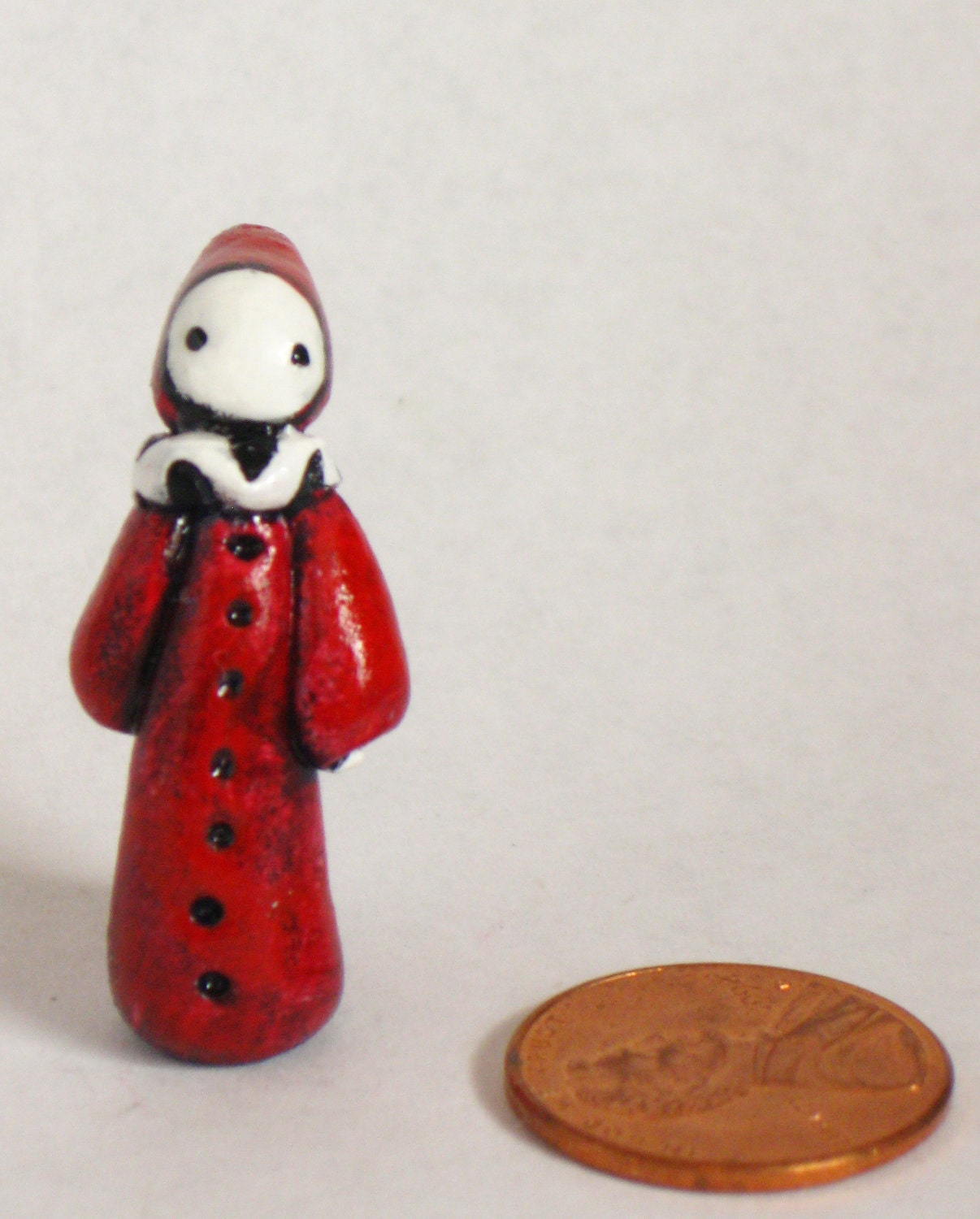 Mini Red Poppet  by Lisa Snellings