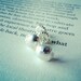 Comets Silver Studs Earrings Organic Pebble by ChristianJessie