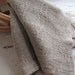 Natural Rustic Linen Hand Woven Hand or Bath Towel with Textured Pattern Weave