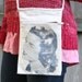 Canvas Cross Shoulder Bag With 1940s Gal