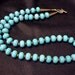 Blue Turquoise and  sterling silver necklace