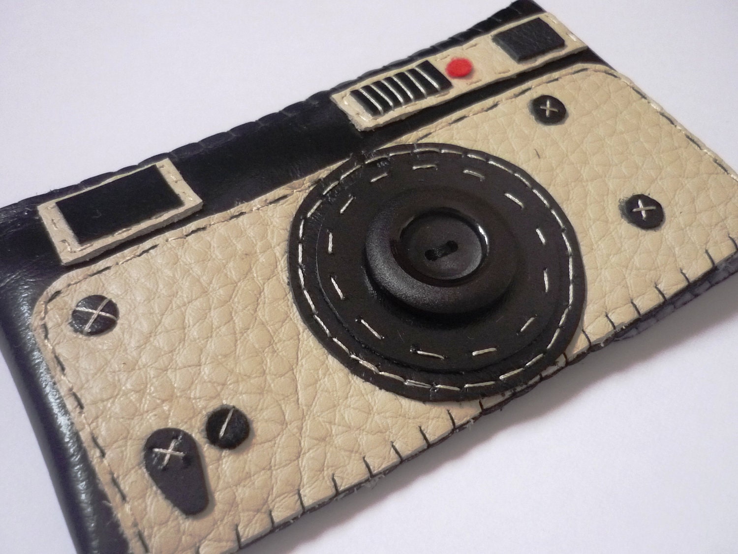 RETRO camera- ipod- iphone leather case