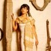 GOLD - handwoven ruana shawl cover shoulders tunica - in gold cream - (I09/041)