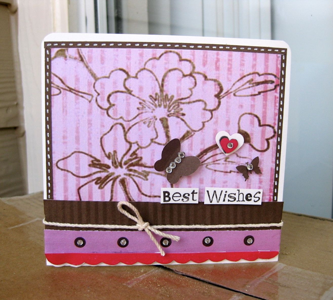 Best wishes greeting card