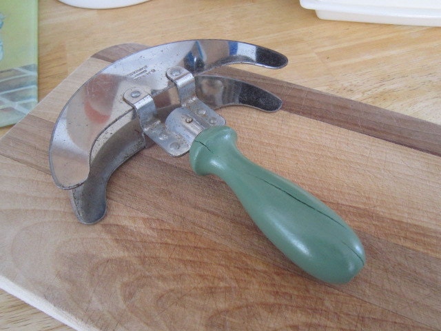 Double Blade Vegetable Chopper Green Handle