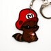 Raccoon Mario Keychain
