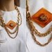 here kitty kitty necklace // 70s lucite repurposed jewelry
