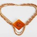 squirrely girly necklace // 70s lucite repurposed jewelry